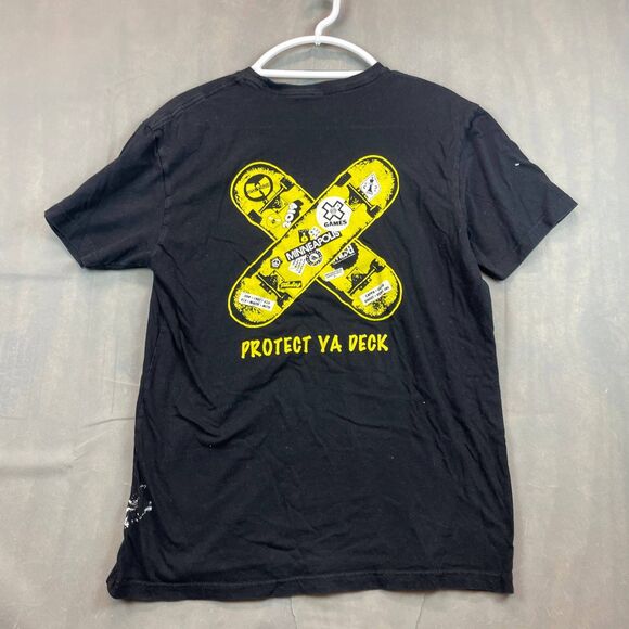 Next Level X-Games Men M Black T-Shirt Wu-Tang Logo Protect Ya Deck Short Sleeve - Picture 11 of 15